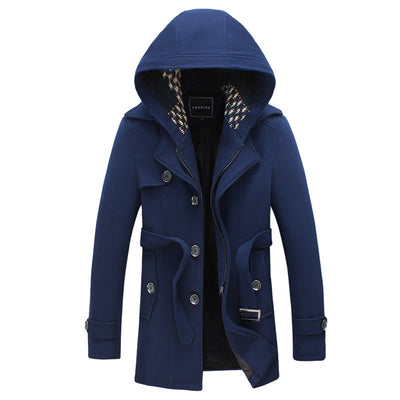 Abrigo Impermeable Corto con Capucha para Hombre - Image 10