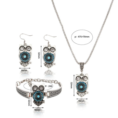 Conjunto de Joyería: Pulsera, Aretes y Collar