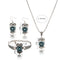 Conjunto de Joyería: Pulsera, Aretes y Collar