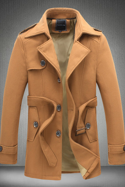 Abrigo Impermeable Corto con Capucha para Hombre - Image 5