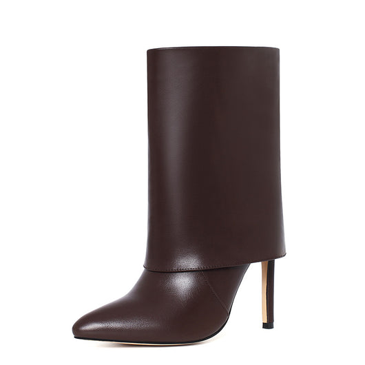 Botas de Cuero Genuino con Diseño Minimalista para Mujer - Image 3