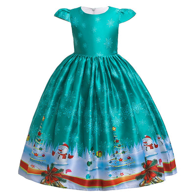 Vestido Largo Estampado Navideño - Image 9