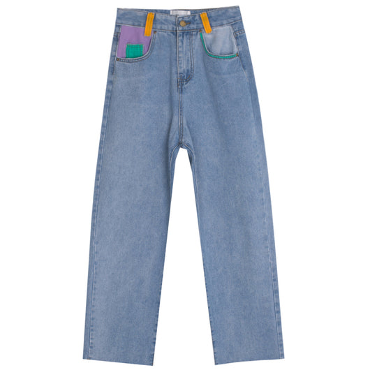 Pantalón de Cintura Alta Ancho y Suelto - Image 4