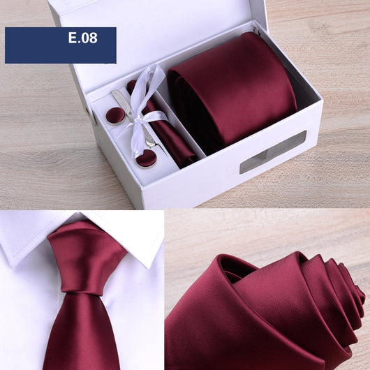 Corbata Rayada 8cm en Caja de Regalo Premium - Image 5
