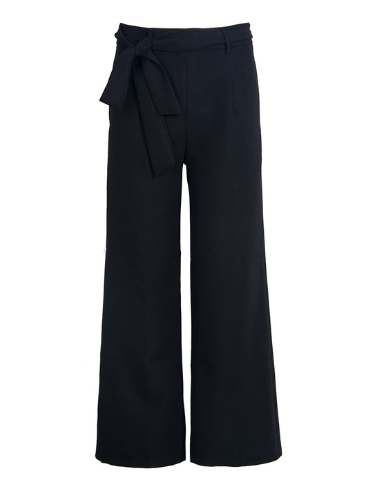 Pantalón Cropped Cintura Alta con Tirantes y Pierna Ancha - Image 3