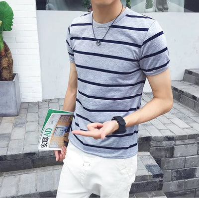 Playera a Rayas Casual para Hombre - Image 30