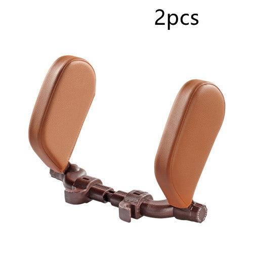Almohada Cervical Ajustable para Auto - Soporte Ergonómico de Cuero para Viajes - Image 23