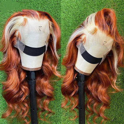 Peluca de Cabello Humano 4x4 con Highlights Rubio 613 - Image 2