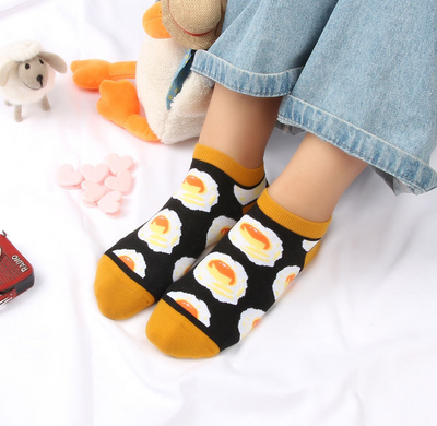 Calcetines de Algodón Aguacate Cartoon para Mujer