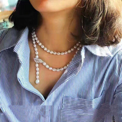 Collar Cadena de Perlas de Agua Dulce - Diseño Clásico y Elegante - Image 11