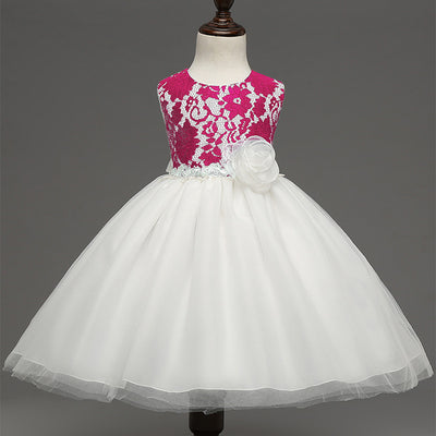Vestido Retro de Encaje Europeo para Niña - Falda Elegante para Celebraciones - Image 6