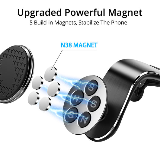 Soporte Magnético para Celular en Auto - Montaje en Rejilla de Ventilación - Image 4