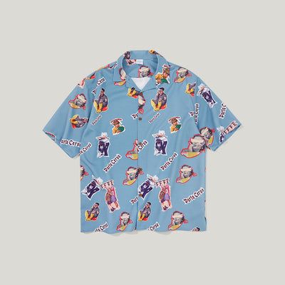 Camisa Suelta Estampada para Hombre - Image 9