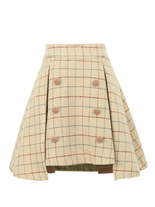 Falda de Lana a Cuadros - Elegancia Clásica - Image 3