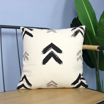 Funda de Almohada de Cuero PU Geométrica Lujo Nórdico - Image 3