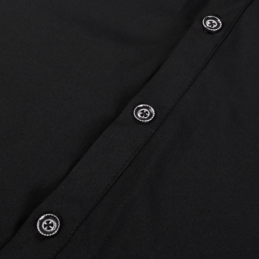 Camisa Gótica de Manga Larga con Cuello Alto y Volantes para Hombre - Image 18