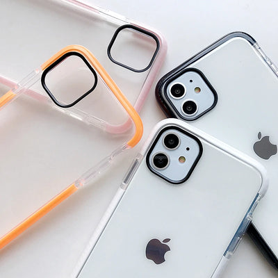 Funda Transparente Bicolor Antigolpes para Celular - Image 9