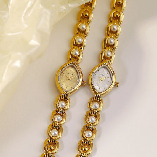 Reloj Elegante para Mujer con Perlas Simuladas - Diseño Lujo Clásico - Image 2