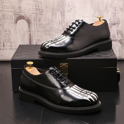 Zapatos de Cuero para Hombre con Suela Gruesa y Punta Redonda - Image 11