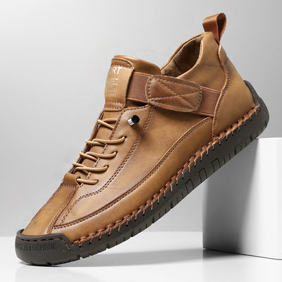 Zapatos Casuales de Otoño-Invierno para Hombre con Suela Plana y Costura a Mano - Image 6