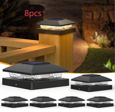 Lámpara Solar LED Bicolor para Barandales de Villa y Patios - Image 12