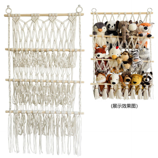 Red Organizadora de Peluches para Pared - Almacenamiento Colgante de Juguetes