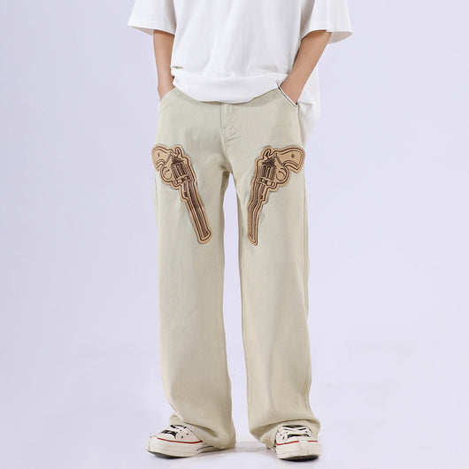 Pantalones Hip Hop Retro Americano Negro - Image 14