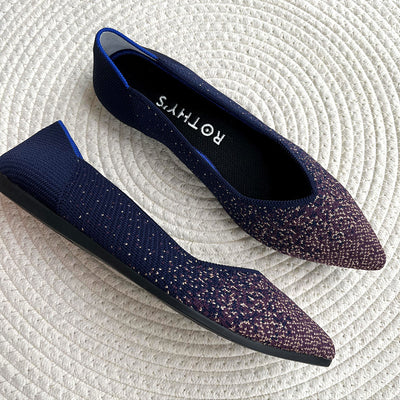 Zapatos de Tacón Punta Fina Tejidos Livianos para Mujer - Image 45