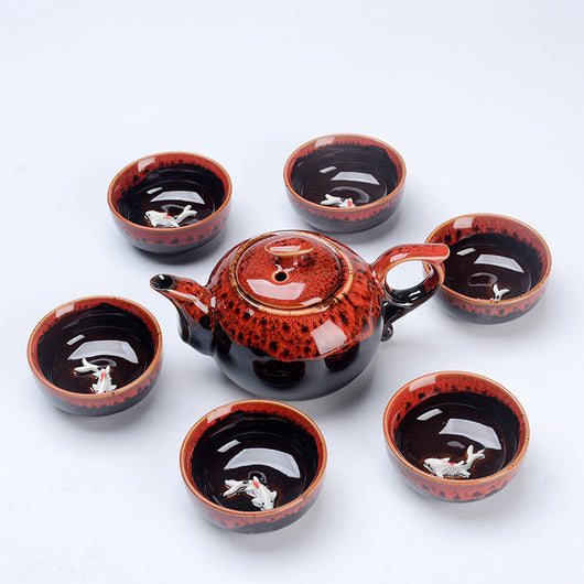 Juego de Taza Tetera Horno de Cerámica Household Plus - Image 6