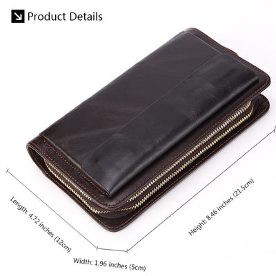 Billetera de Cuero Genuino para Hombre - Primera Capa - Image 11