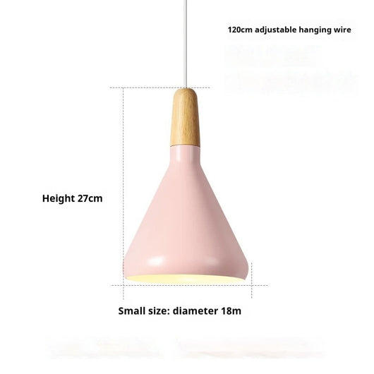 Lámpara Colgante Nórdica de Madera Sólida y Aluminio Diseño Minimalista - Image 8