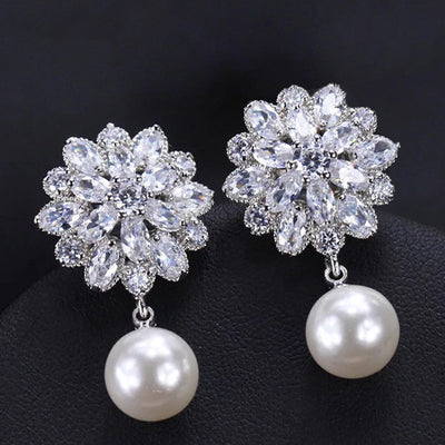 Aretes de Circonita Micro Prisma Hielo - Image 2
