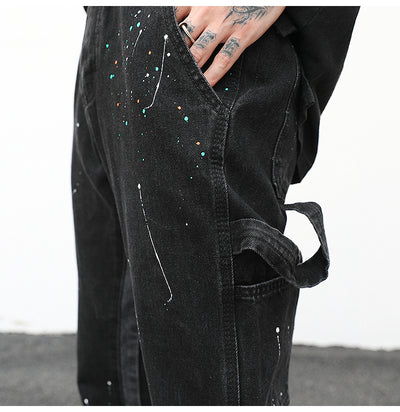 Pantalón Denim Reconstruido con Efecto Salpicado - Image 6