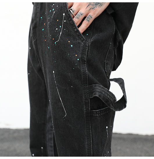 Pantalón Denim Reconstruido con Efecto Salpicado - Image 6