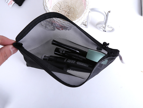 Bolsa de Cosméticos Transparente Portátil - Diseño Cute para Viajes
