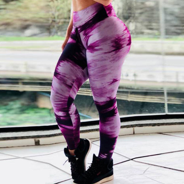 Pantalones de Yoga con Estampado Degradado Digital