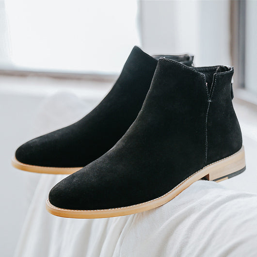 Botas Altas de Cuero Genuino con Plataforma y Acabado Mate para Hombre - Image 11