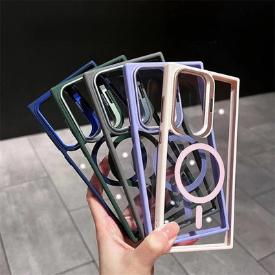 Funda Magnética para Celular con Marco de Lente y Soporte Metálico - Image 16