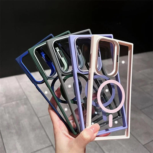 Funda Magnética para Celular con Marco de Lente y Soporte Metálico - Image 16