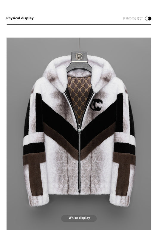Chaqueta Impermeable con Capucha de Cuero Sintético Premium - Image 12