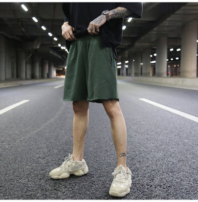 Shorts de Algodón Terry Liso Oversized - Image 10