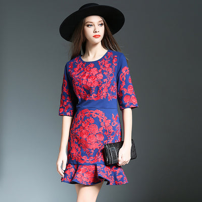 Vestido Ajustado con Falda Sirena - Image 31