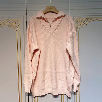 Suéter Oversized Retro Hong Kong Estilo Desenfadado para Mujer