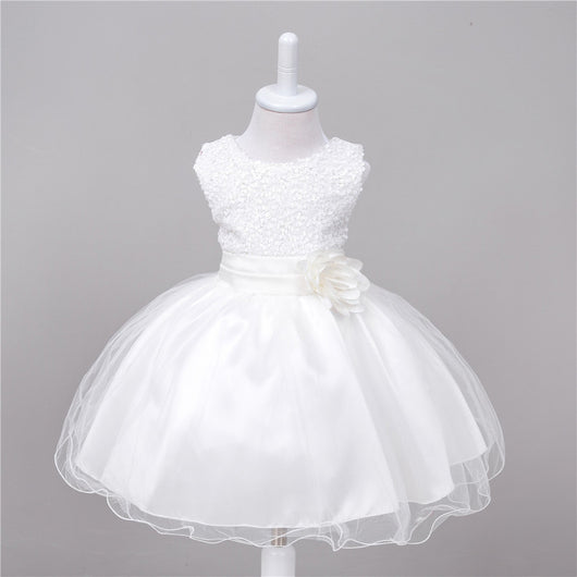 Vestido de Niña con Lentejuelas Floral para Dama de Honor y Eventos Especiales - Image 20