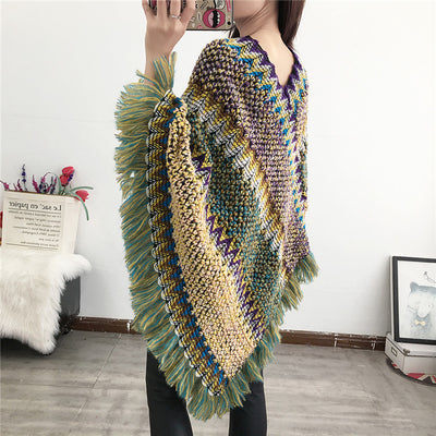 Abrigo Mujer con Flecos - Elegancia y Confort