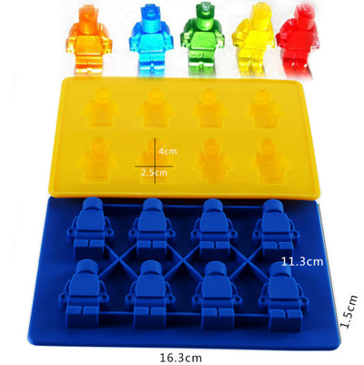 Molde de Hielo Robot de Bloques de Construcción en Silicona - Image 6