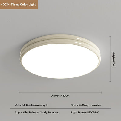 Lámpara de Techo Ultrafina Estilo Crema para Recámara Principal - Image 14