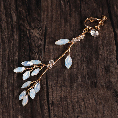 Aretes Colgantes de Cristal Estilo Coreano con Borla - Image 3