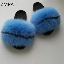 Pantuflas de Piel de Zorro - Chanclas de Lujo - Image 3