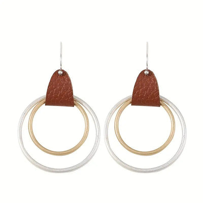 Aretes Bohemios Vintage con Diseño Geométrico - Image 2